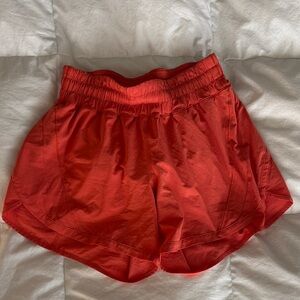 Lululemon track that mid rise lined short 5 inch Athletic Shorts warm coral